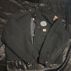 Carhartt Black Bomber Jacket with Emblems